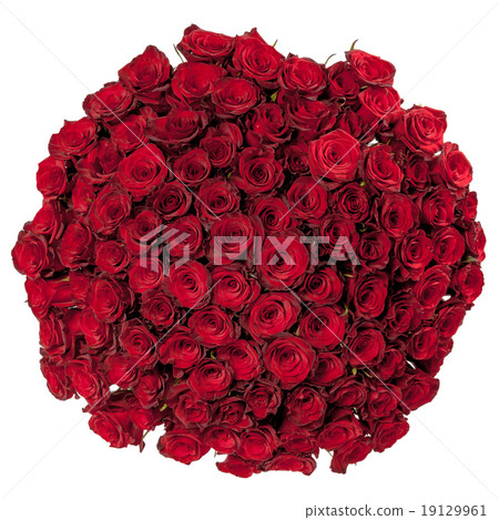 Beautiful red roses bouquet isolated on white Beautiful red roses bouquet isolated on white 19129961