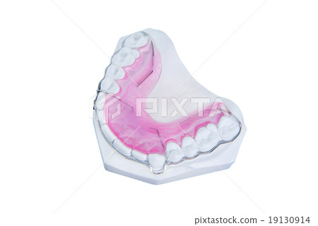 Retainer and brace with white fake gum Retainer and brace with white fake gum 19130914