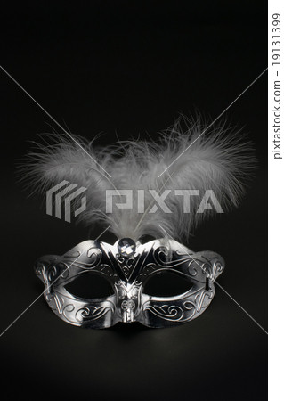 Venetian mask black back 19131399
