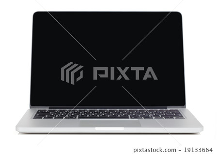Laptop with blank screen 19133664
