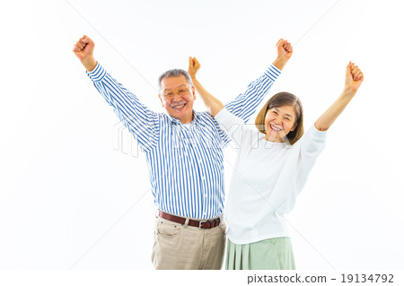 Full recovery, recovery, sickness, healed, silver male and female couple female male senior senior generation 19134792