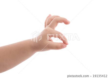 Baby hand showing ok 19135412