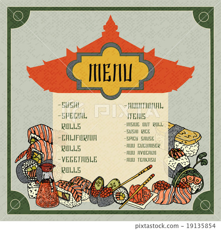 Asian Food Menu 19135854