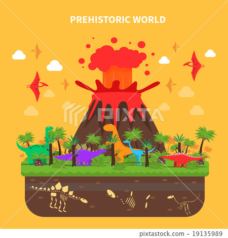 Dinosaurs Concept Illustration 19135989