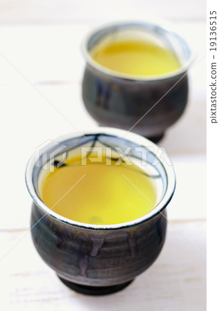 Cup of Japanese green tea Cup of Japanese green tea 19136515