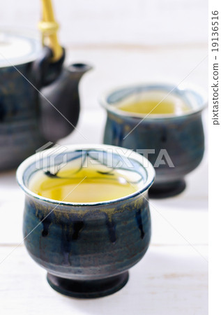 Cup of Japanese green tea Cup of Japanese green tea 19136516