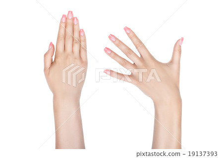 Female hands with beautiful nails. Female hands with beautiful nails. 19137393