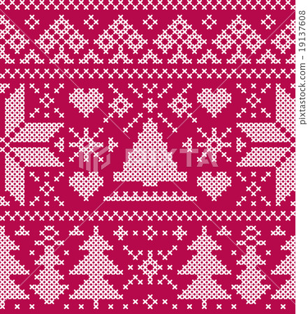 christmas seamless pattern 19137608