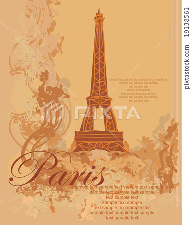 Eiffel tower artistic background Eiffel tower artistic background 19138561