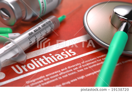 Urolithiasis - Printed Diagnosis. Medical Concept. Urolithiasis - Printed Diagnosis. Medical Concept. 19138720