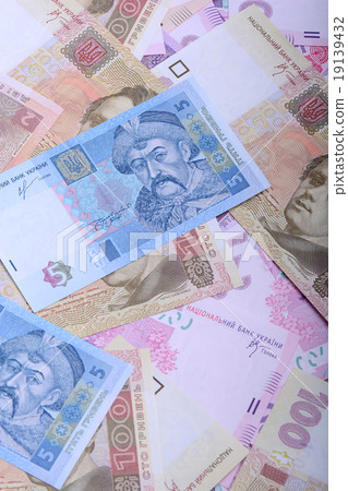 background of the Ukrainian money - UAH 19139432