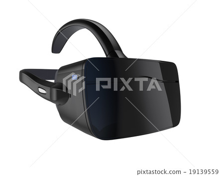 Head mounted type VR device. Original design with cutout pass 19139559