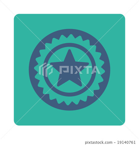 Medal seal icon 19140761