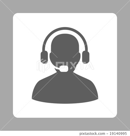 Receptionist Icon from Commerce Buttons OverColor Set Receptionist Icon from Commerce Buttons OverColor Set 19140995