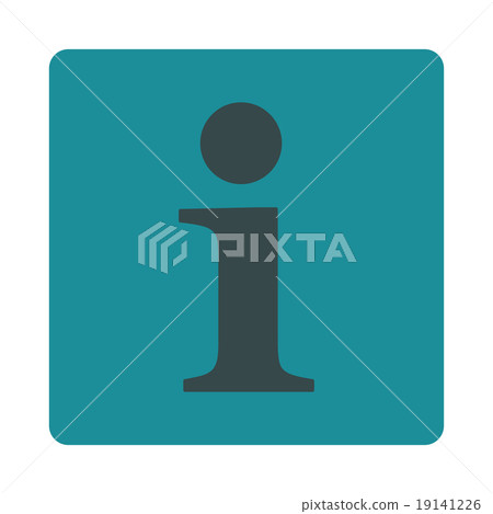 Info flat soft blue colors rounded button - Stock Illustration ...
