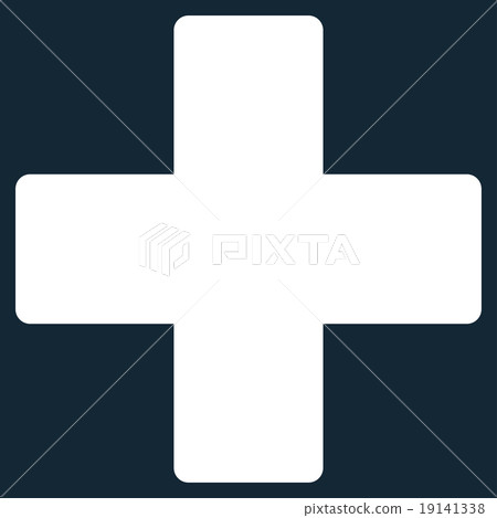 Plus flat white color icon Plus flat white color icon 19141338