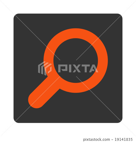 View flat orange and gray colors rounded button 19141835