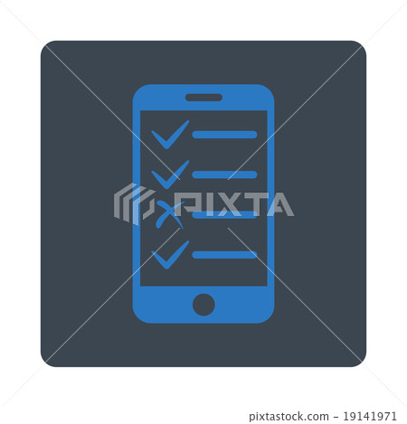 Mobile Tasks Icon - Stock Illustration [19141971] - PIXTA