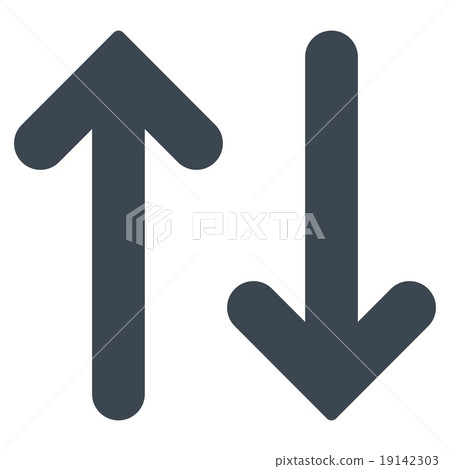 Flip Vertical flat smooth blue color icon 19142303