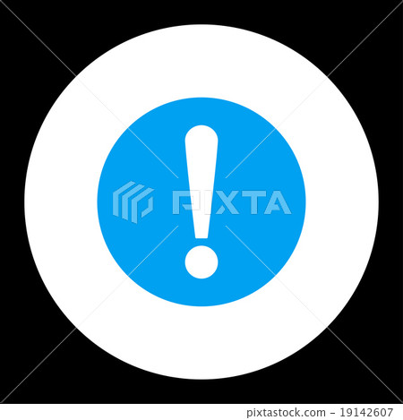 Problem flat blue and white colors round button Problem flat blue and white colors round button 19142607
