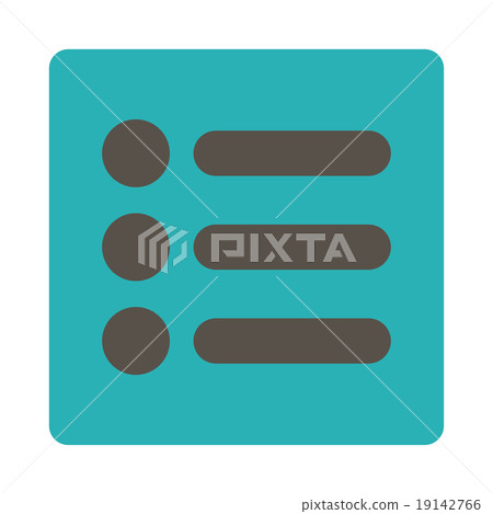 Items flat grey and cyan colors rounded button Items flat grey and cyan colors rounded button 19142766