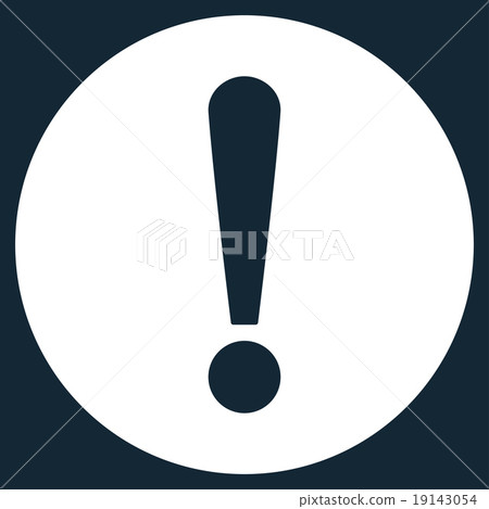 Problem flat white color icon Problem flat white color icon 19143054