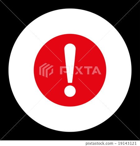 Problem flat red and white colors round button Problem flat red and white colors round button 19143121