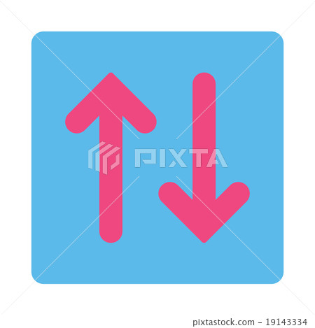 Flip Vertical flat pink and blue colors rounded button Flip Vertical flat pink and blue colors rounded button 19143334