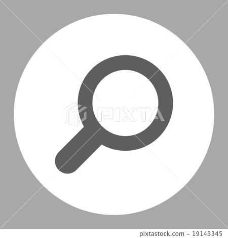 View flat dark gray and white colors round button - Stock Illustration ...