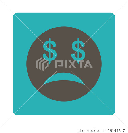 Bankrupt Smiley Icon from Commerce Buttons... - Stock Illustration ...