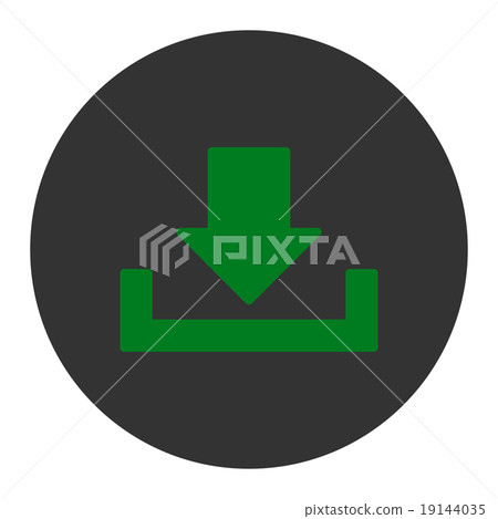 Download flat green and gray colors round button Download flat green and gray colors round button 19144035