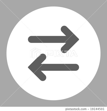 Flip Horizontal flat dark gray and white colors... - Stock Illustration ...