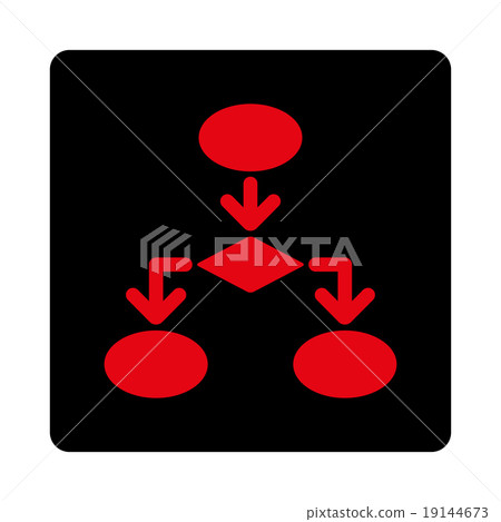 Flowchart Icon from Commerce Buttons OverColor Set 19144673