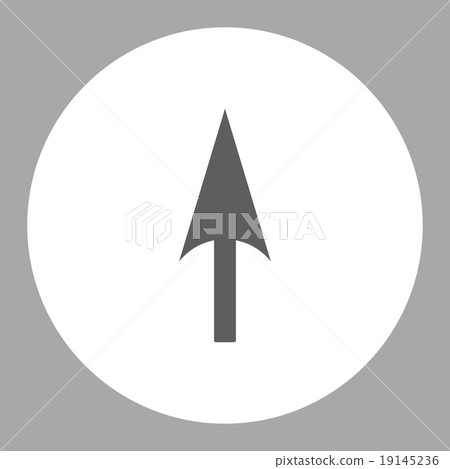Arrow Axis Y flat dark gray and white colors... - Stock Illustration ...