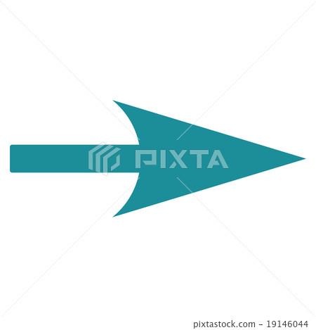 Arrow Axis X flat soft blue color icon 19146044