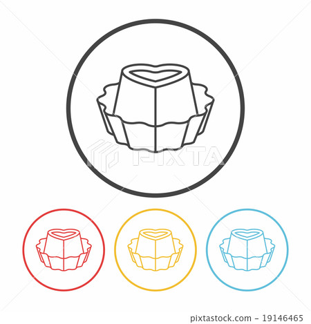 chocolate line icon 19146465