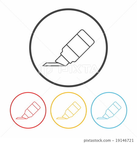 marker line icon - Stock Illustration [19146721] - PIXTA