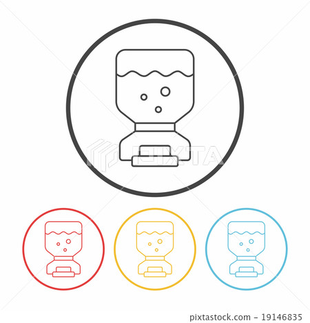 pet dog food line icon 19146835