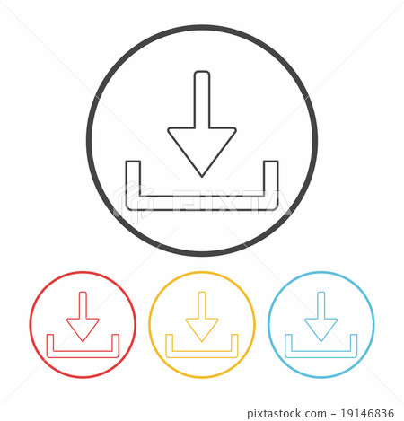 download line icon 19146836