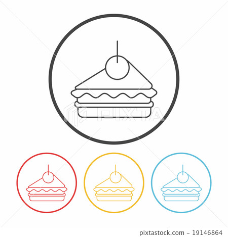 cake line icon cake line icon 19146864