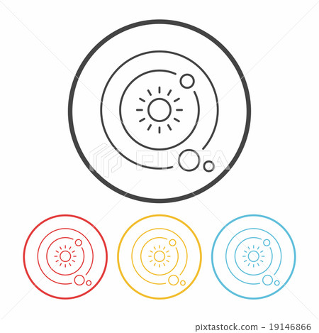 Space planet line icon Space planet line icon 19146866