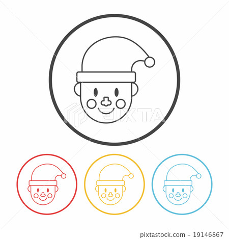 Christmas person line icon Christmas person line icon 19146867