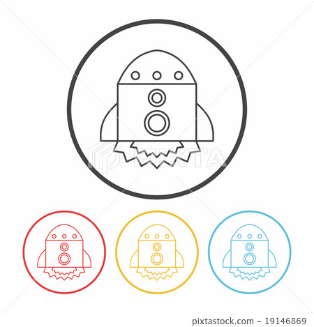 Spaceship line icon Spaceship line icon 19146869