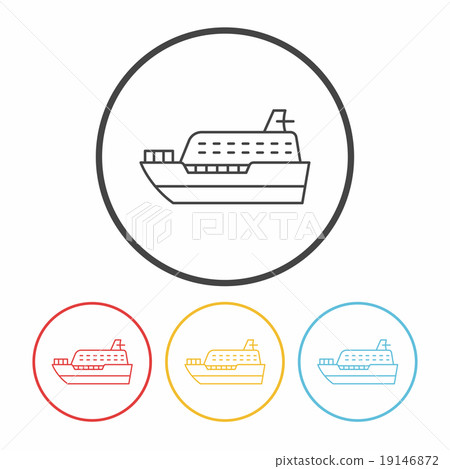 ship boat line icon ship boat line icon 19146872