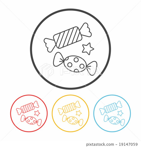 candy line icon - Stock Illustration [19147059] - PIXTA