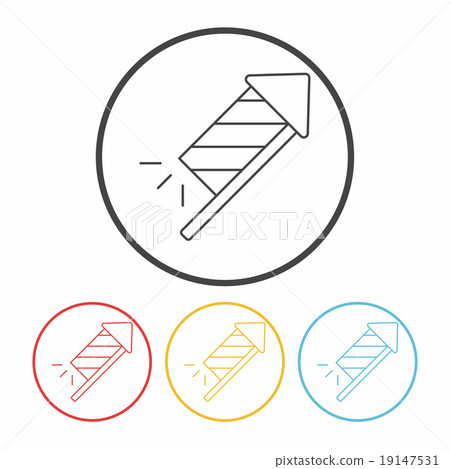Firecrackers line icon 19147531