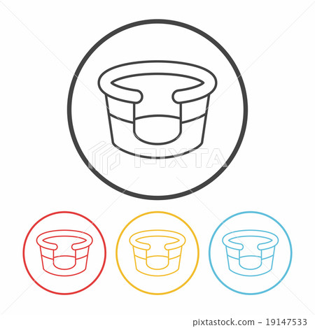 pet bed line icon 19147533