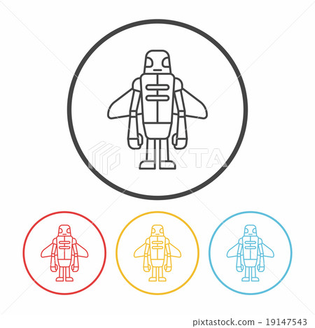 robot line icon robot line icon 19147543
