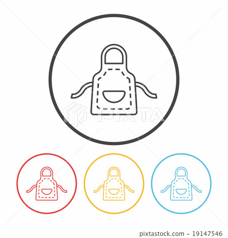 apron line icon apron line icon 19147546