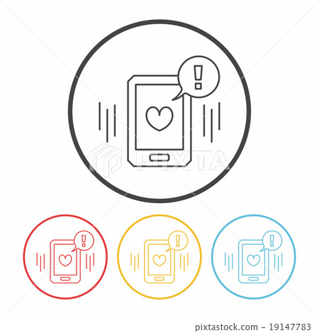 love message line icon love message line icon 19147783